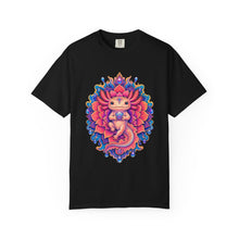 Psychedelic Dahlia Axolotl Graphic Tee