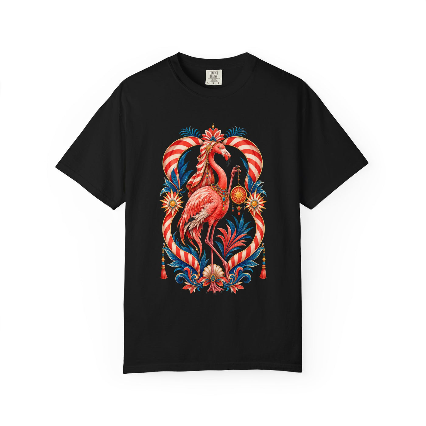 Cabana Stripe Flamingo Oracle Graphic Tee