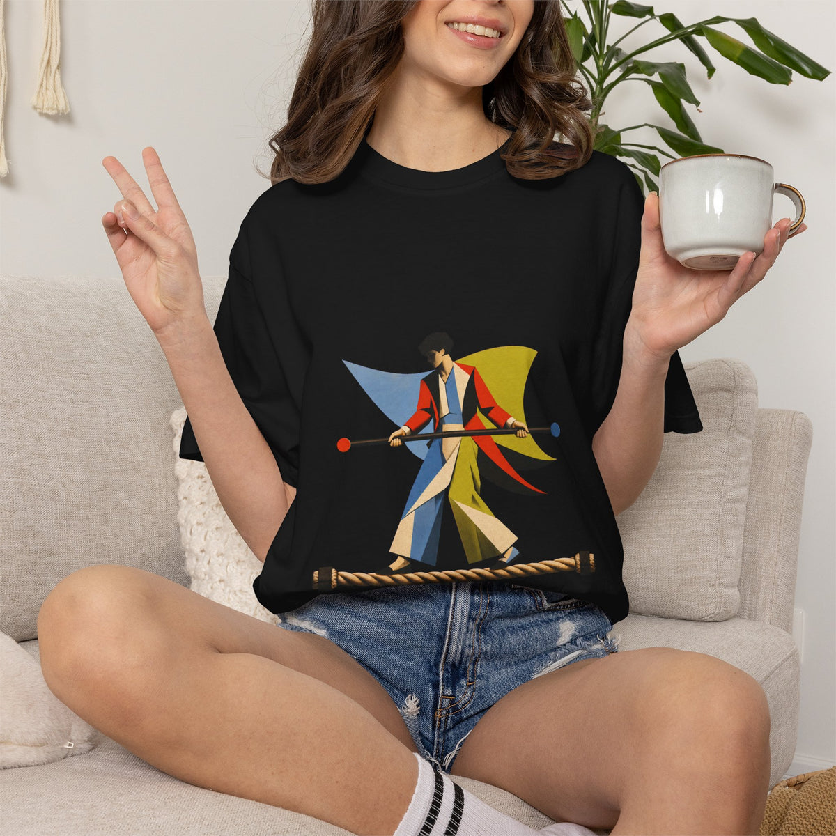 Highwire Acrobat Bauhaus Graphic Tee