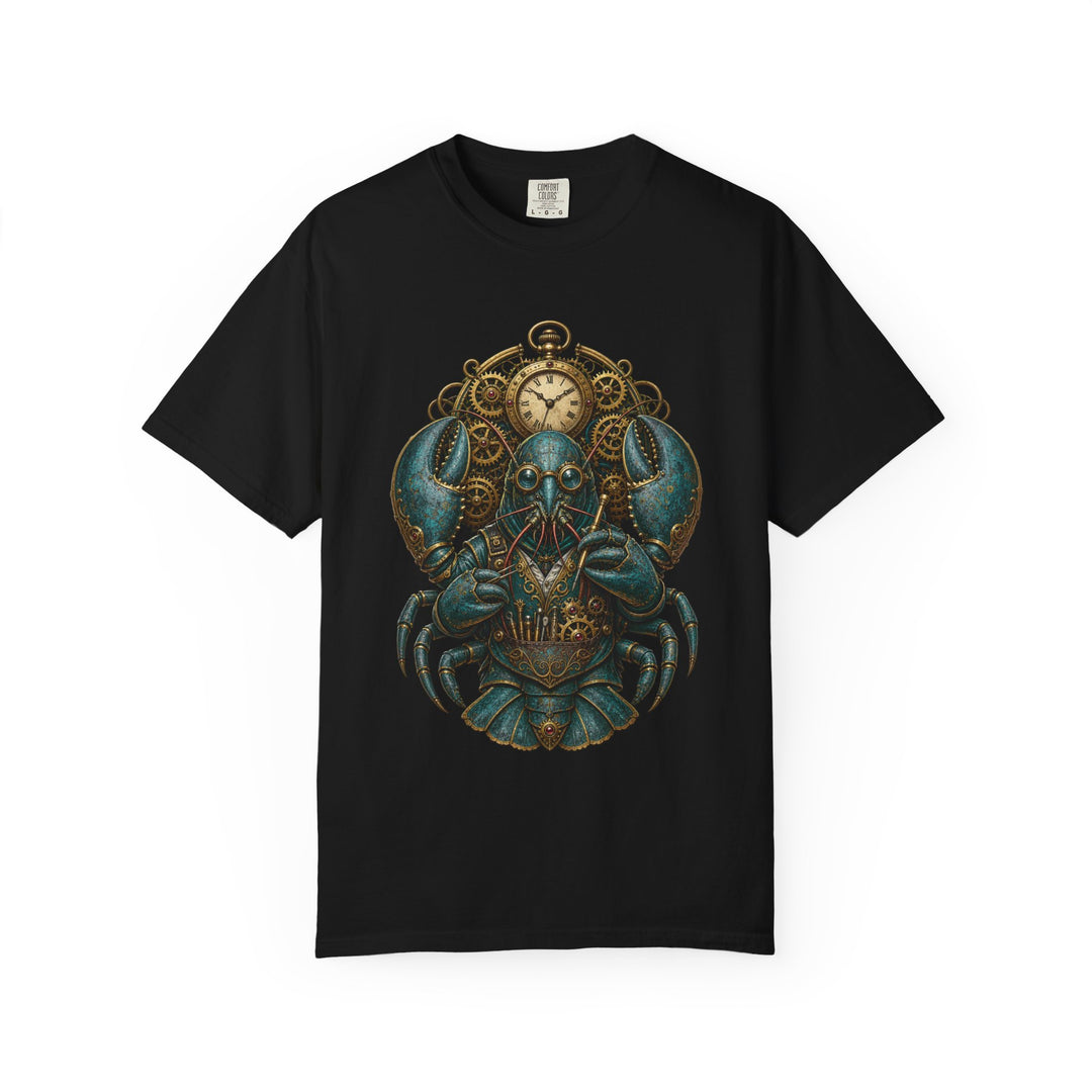 Verdigris Lobster Clockmaker T-Shirt Graphic