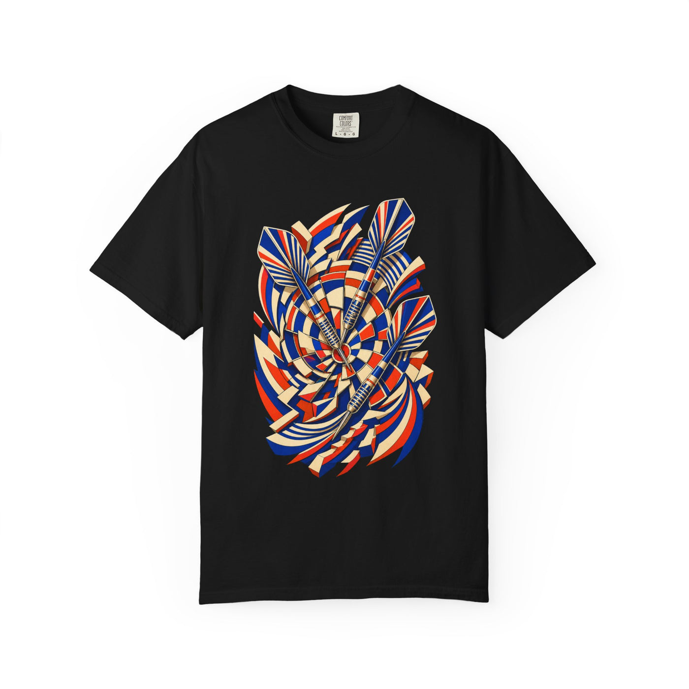 Bullseye Vortex Neo-Deco Darts Graphic Tee