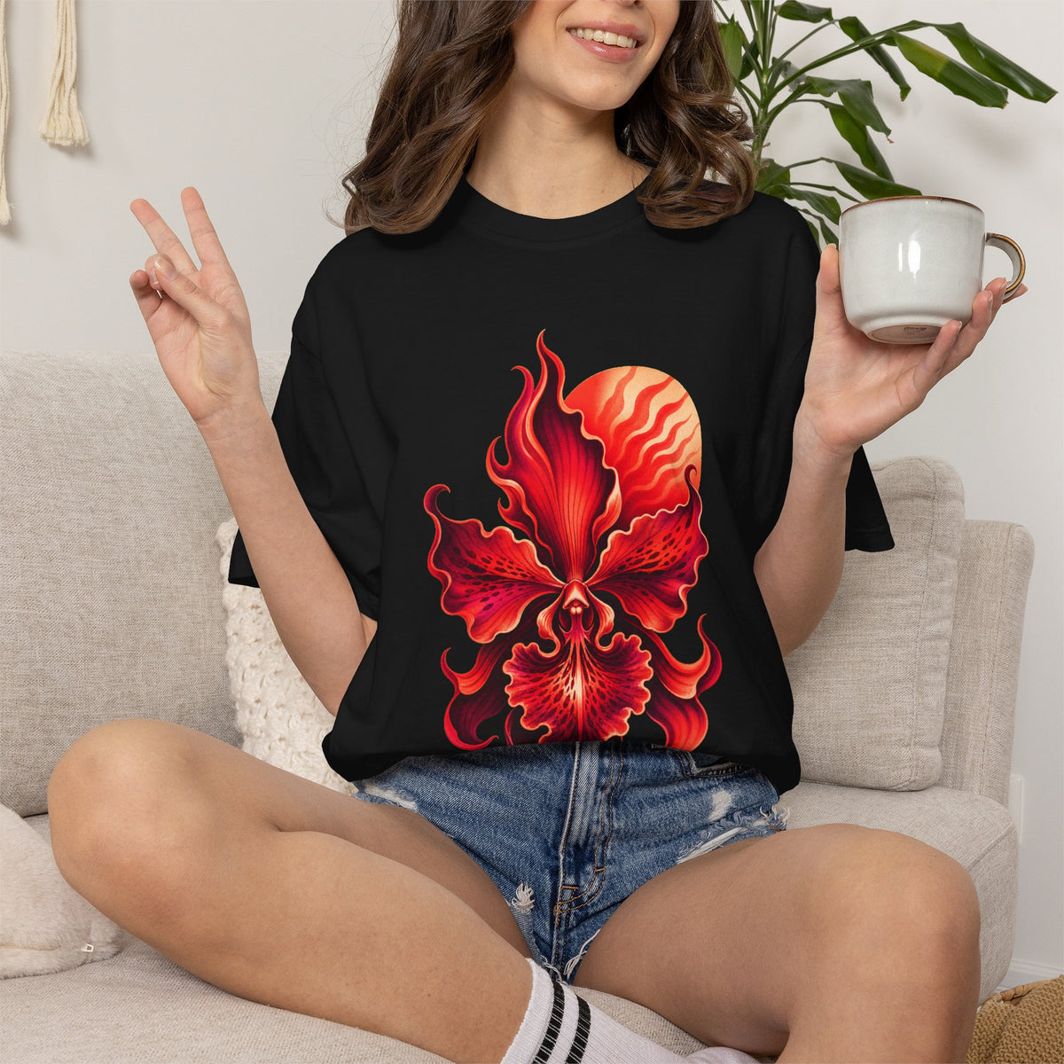 Crimson Orchid Heatwave Graphic Tee