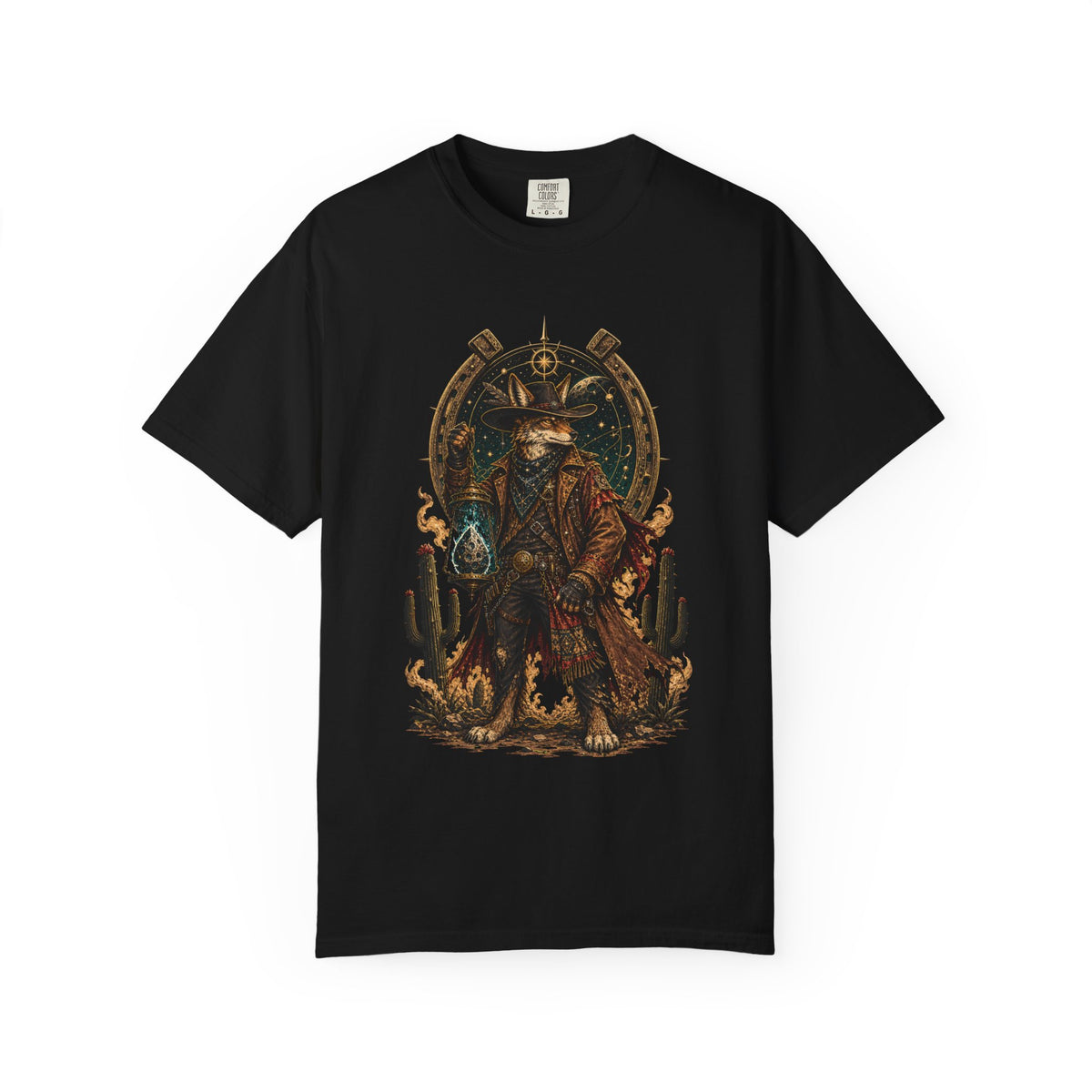 Cosmic Coyote Ranger Western T-Shirt Graphic