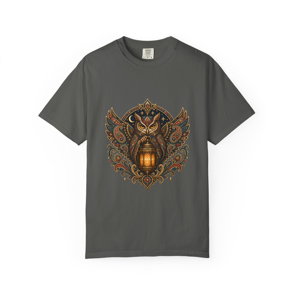 Heritage Paisley Owl Lantern T-Shirt Graphic