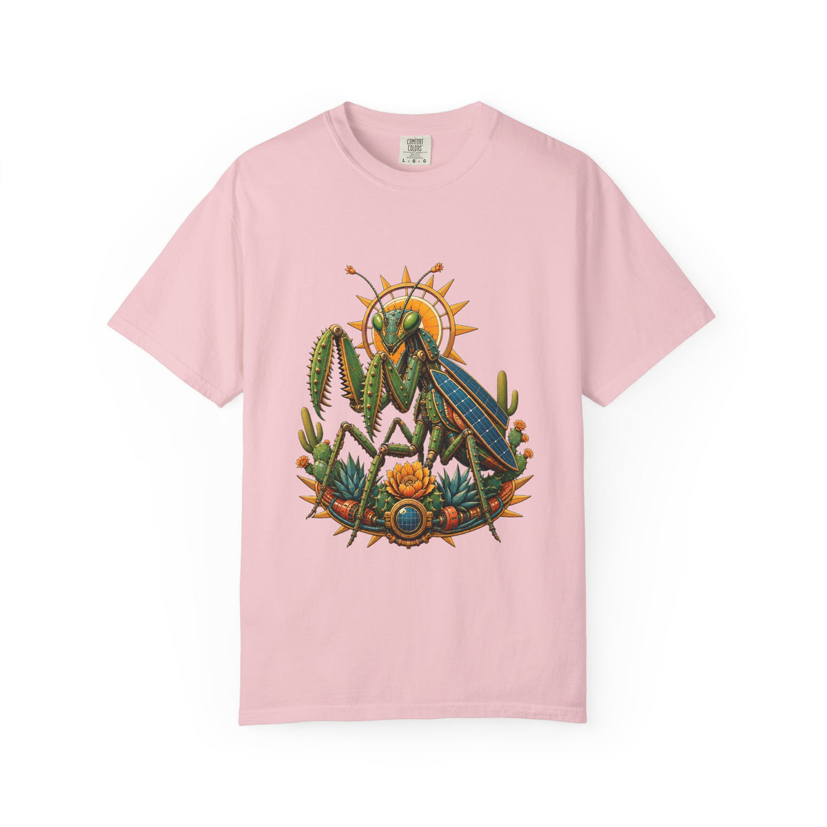 Solarpunk Cactus Mantis Graphic Tee