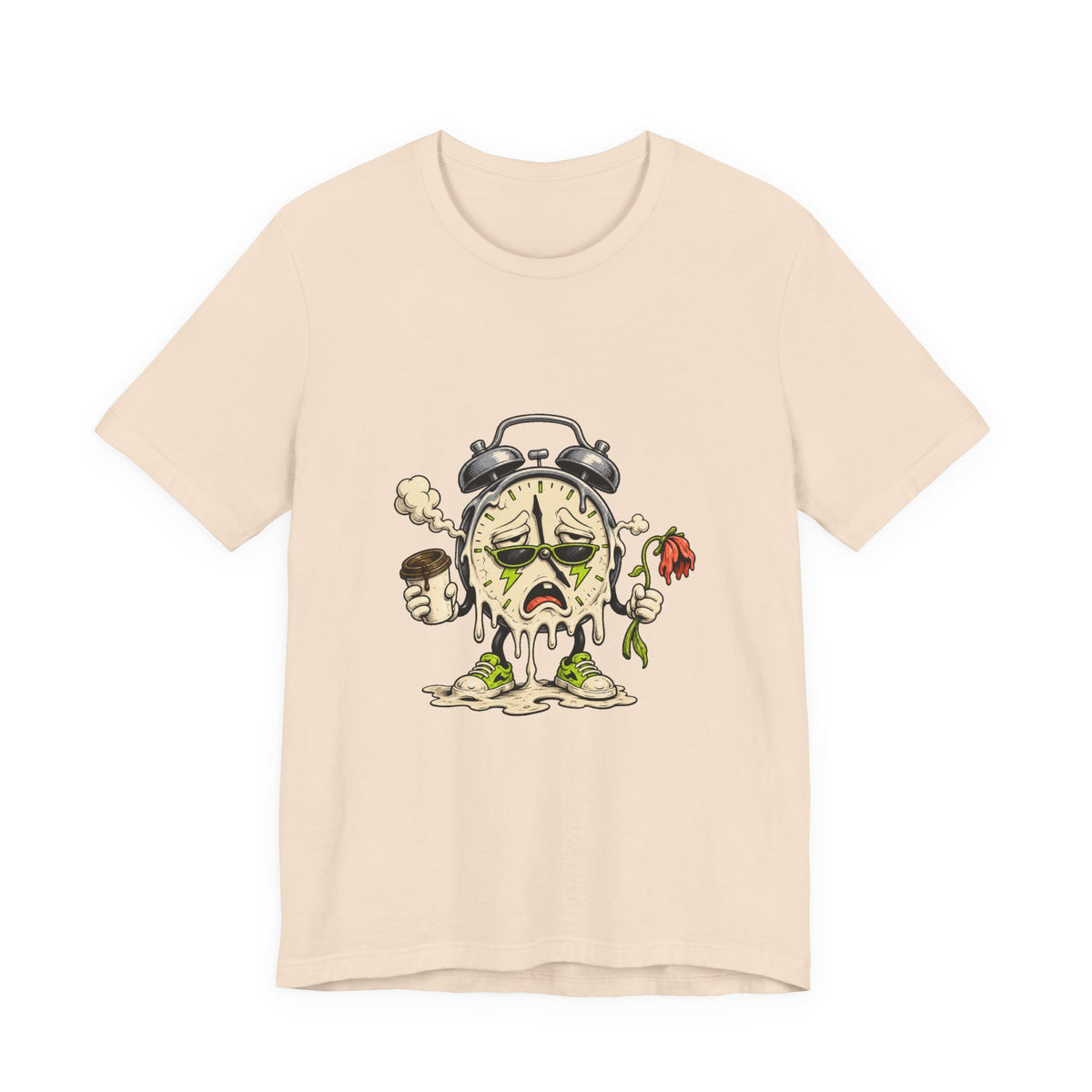 Burnout Clock Mascot T-Shirt Graphic