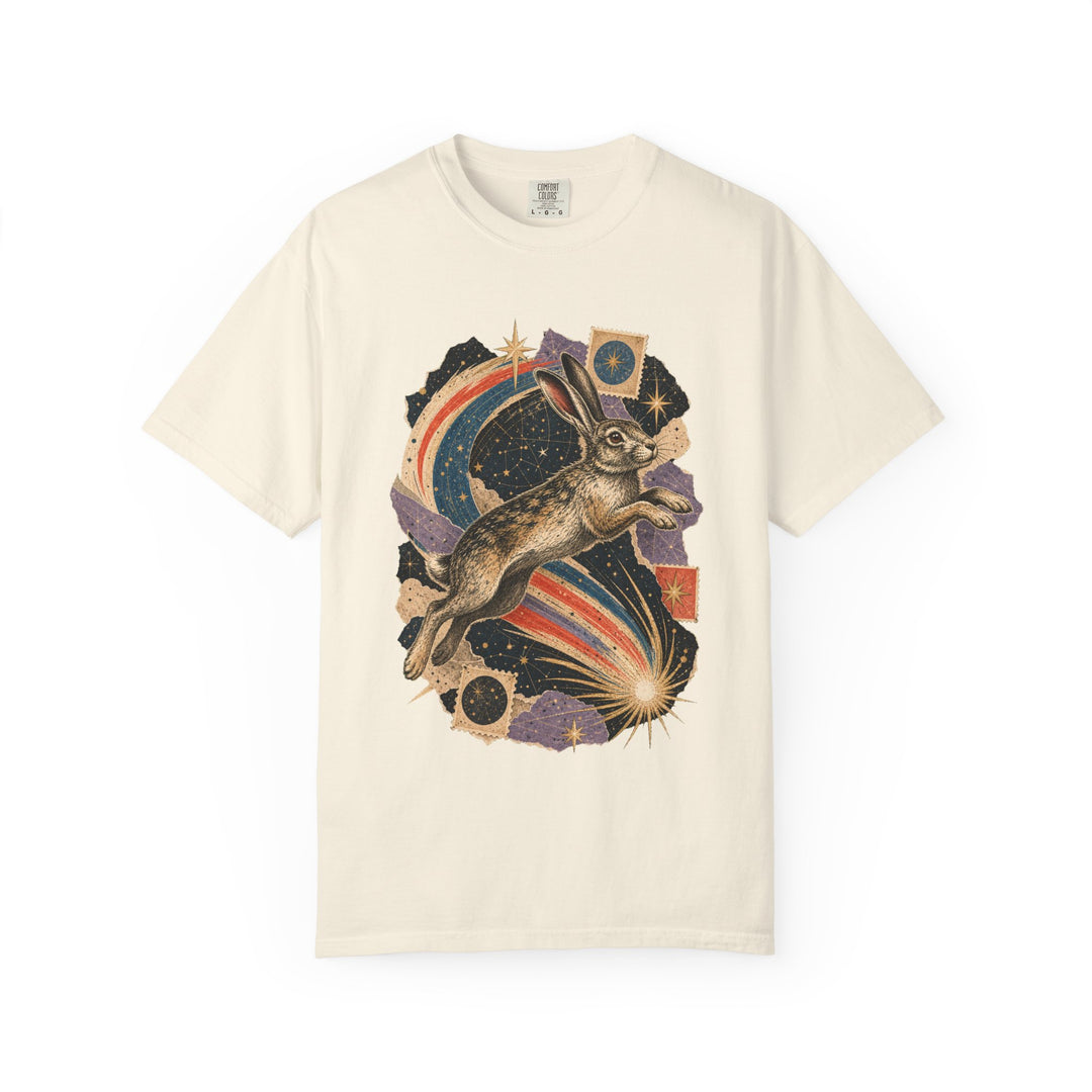 Analog Collage Comet Hare T-Shirt Graphic
