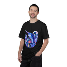 Vaporwave Crystal Narwhal Graphic Tee