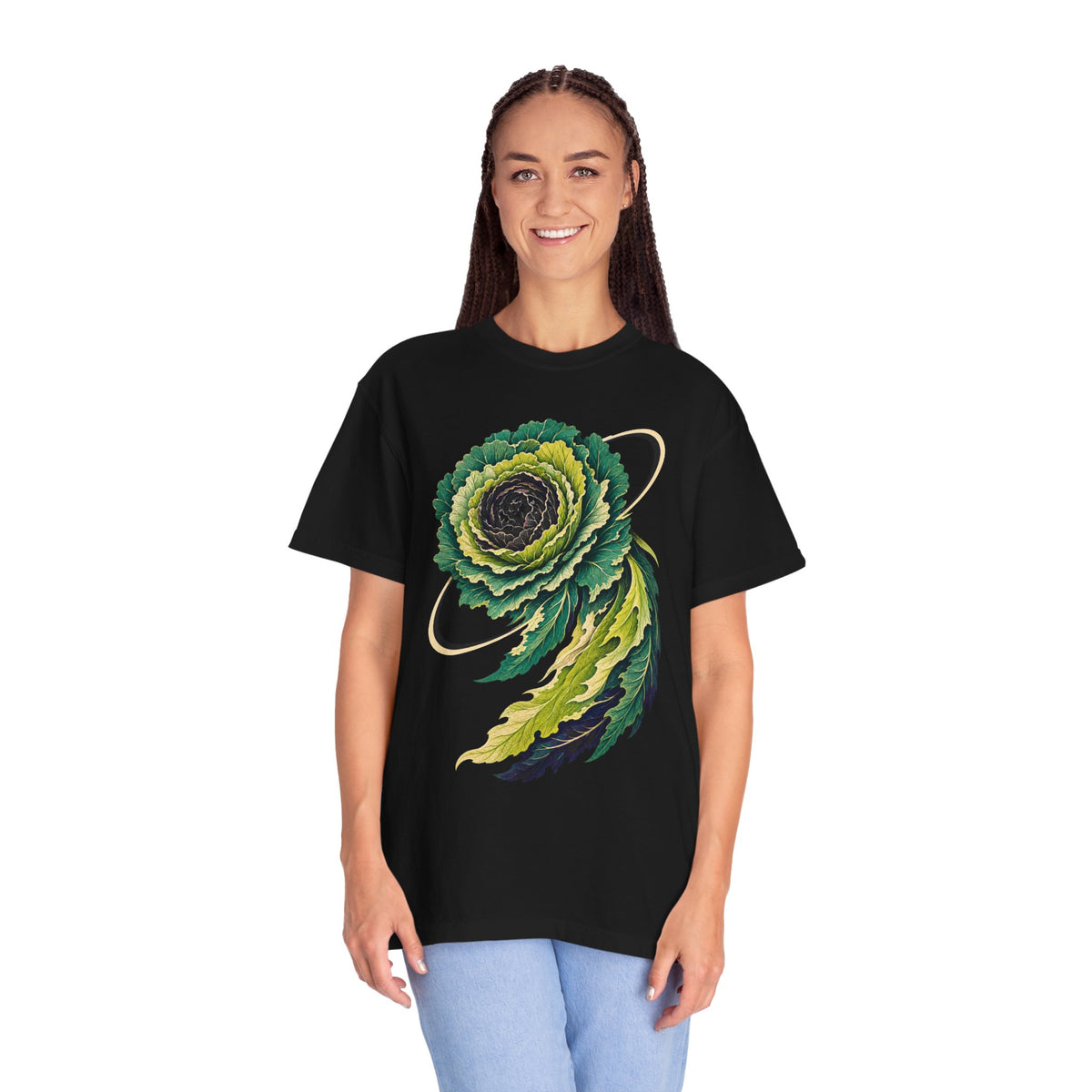 Cabbage Comet Botanical Rosette Graphic Tee