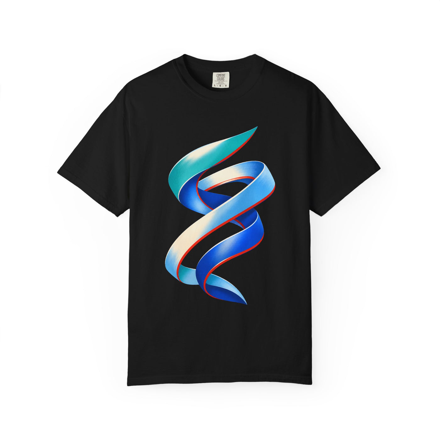 Aquamarine Speed Ribbon Graphic Tee