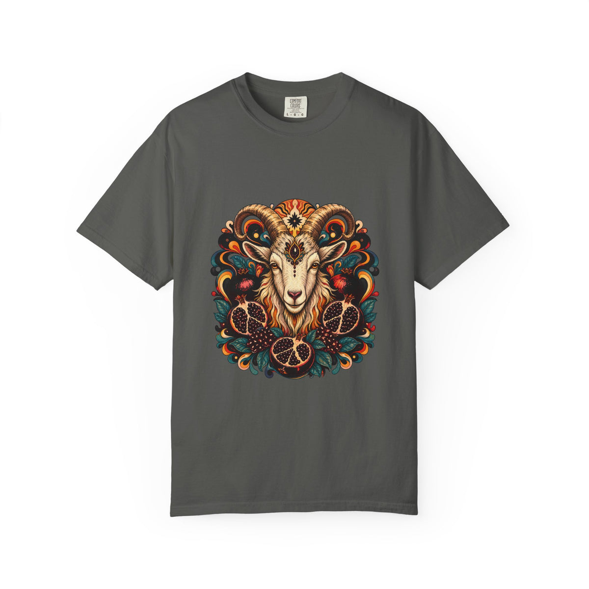 Psychedelic Pomegranate Goat Graphic Tee