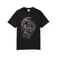 Chrome Rose Serpent Gothic Graphic T-Shirt