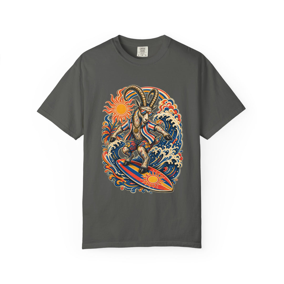 Psychedelic Ibex Surfer Graphic Tee