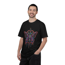 Cyber Moth Neon Emblem T-Shirt Graphic