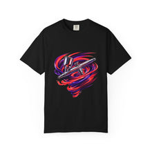 Infrared Chrome Airbrush Cyclone Graphic Tee