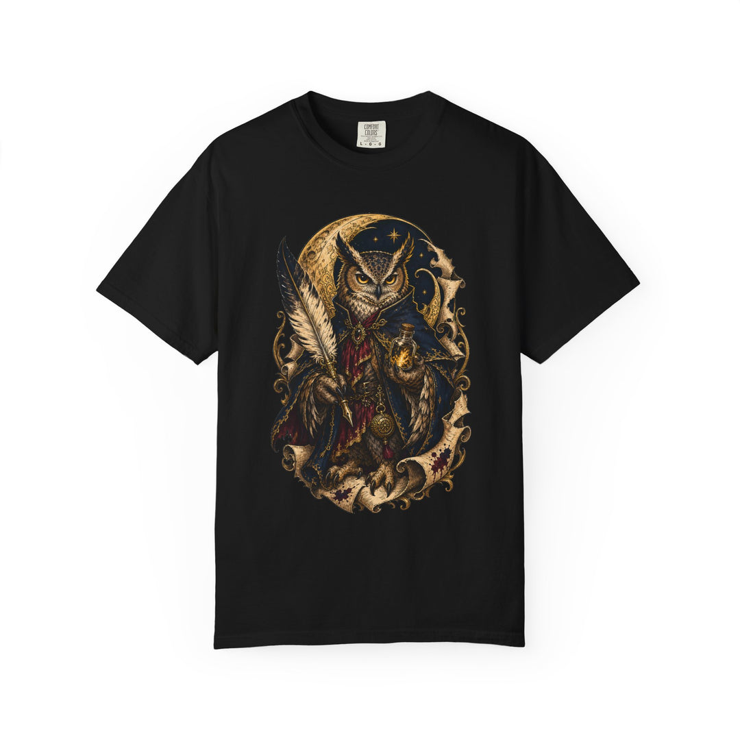 Poet Owl Ink Alchemist T-Shirt Graphic