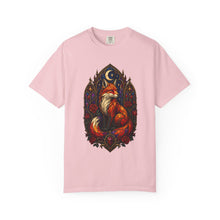 Gothic Stained Glass Fox T-Shirt Graphic