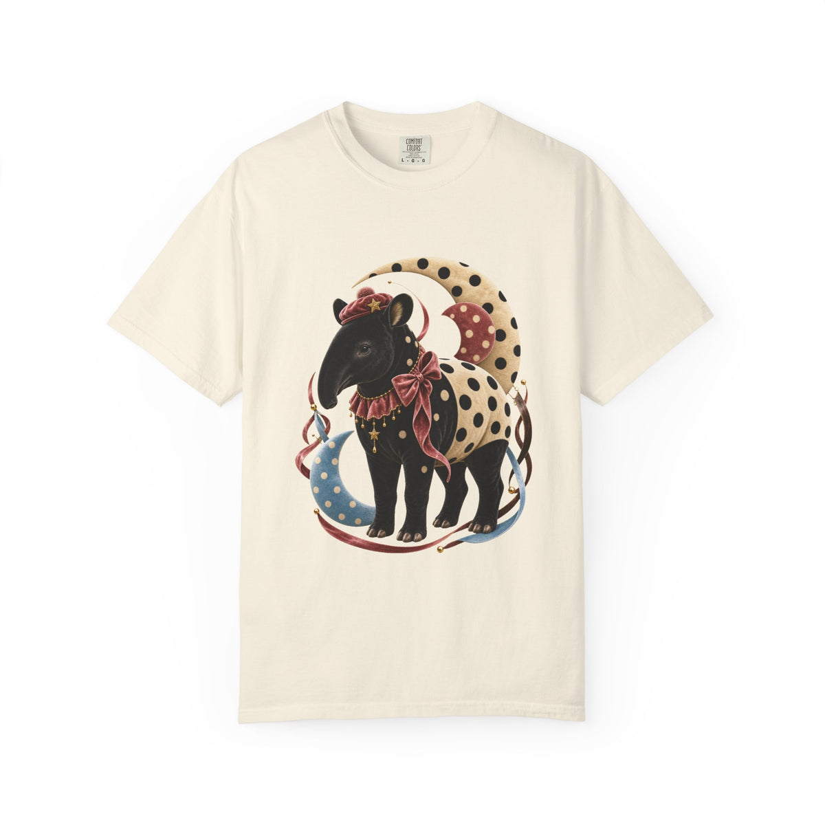Polka Dot Velvet Tapir Graphic Tee
