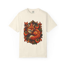 Stained Glass Persimmon Fox Graphic Tee