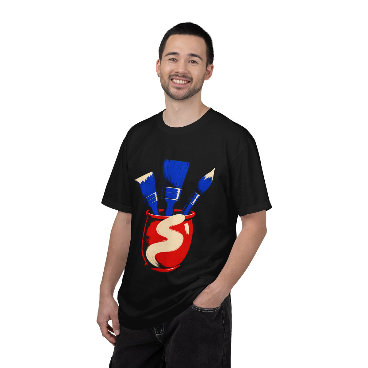 Red Ceramic Paintbrush Graphic Tee