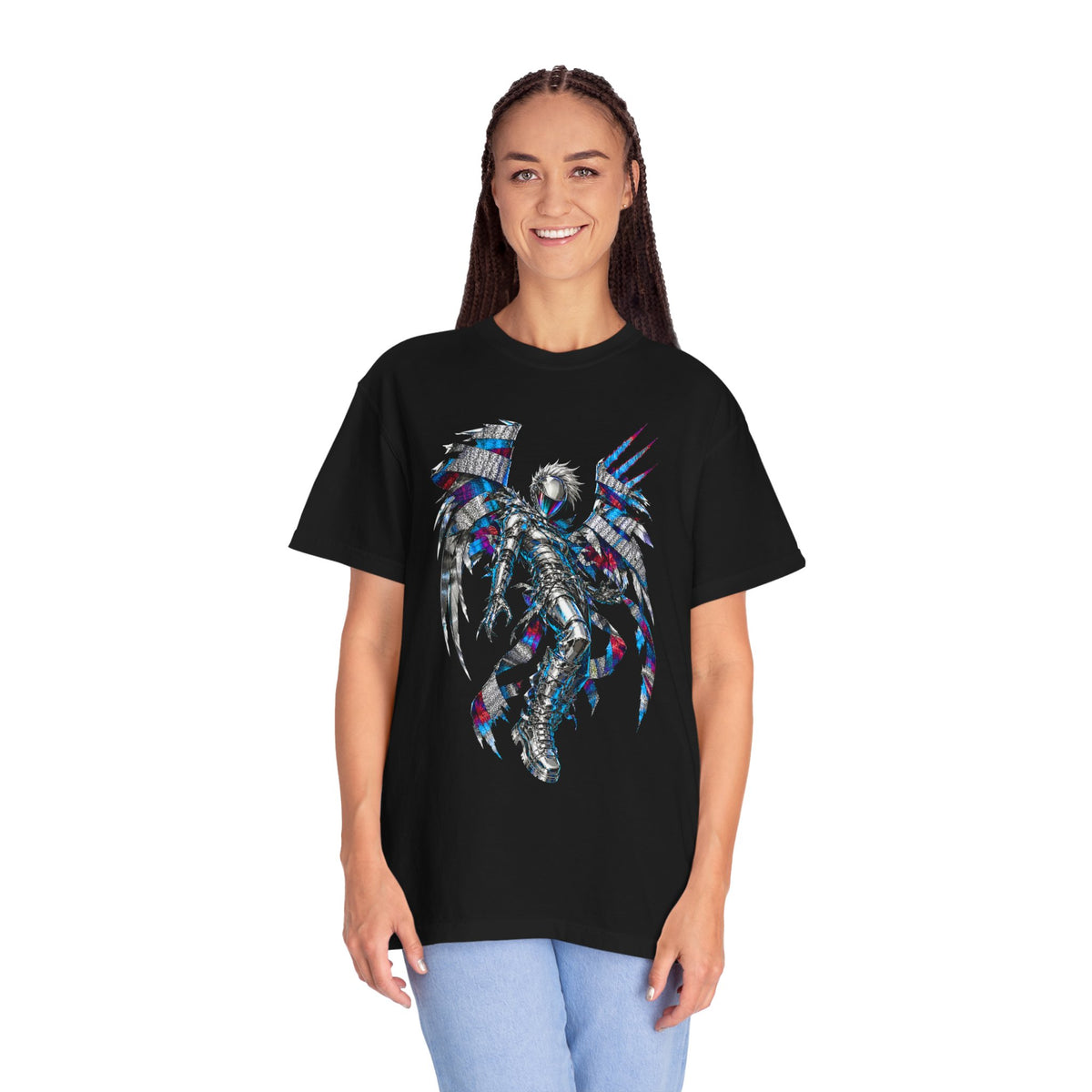 Chrome Static Fallen Angel Graphic Tee