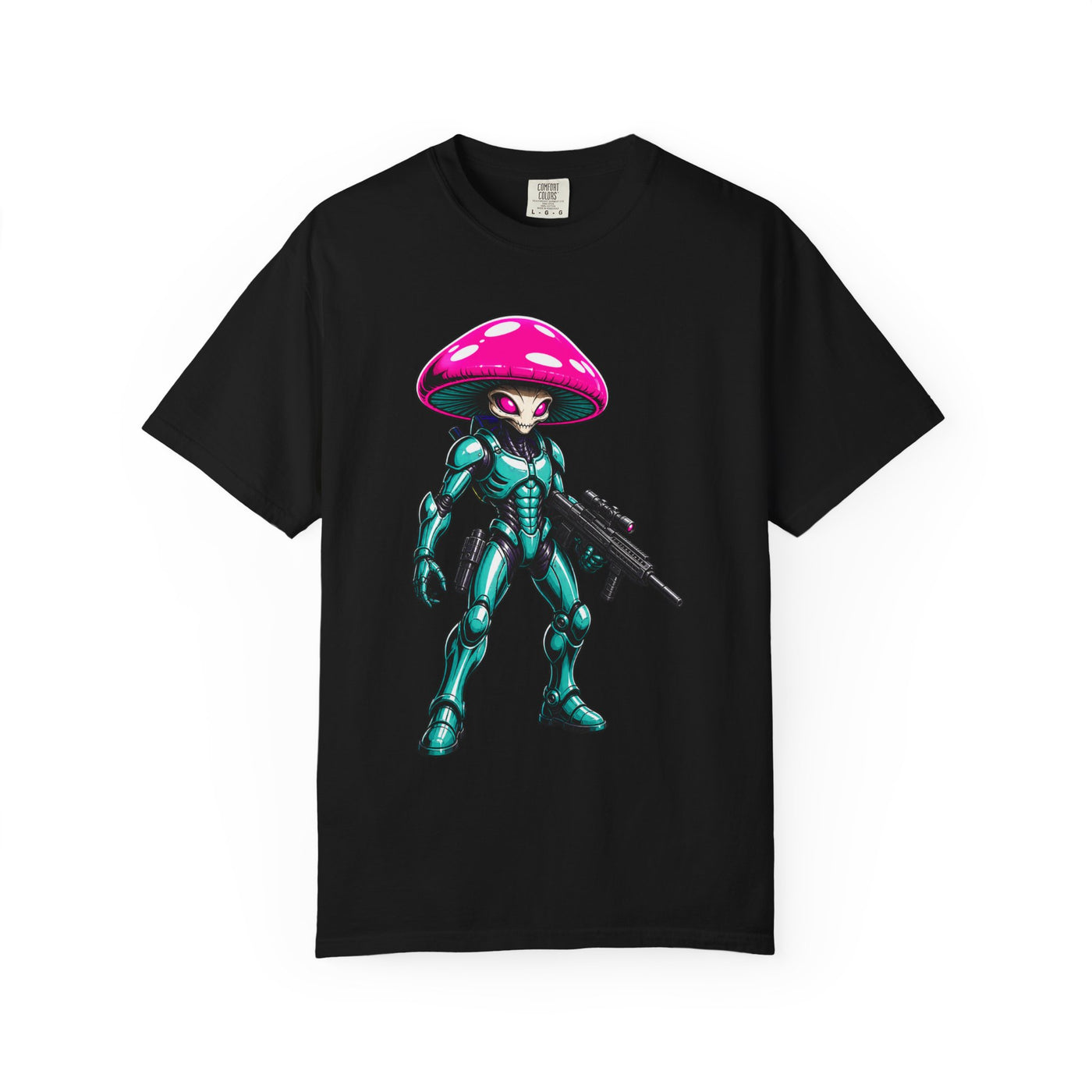 Mushroom Cyborg Ranger T-Shirt Graphic