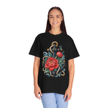 Embroidered Anchor Peony T-Shirt Graphic