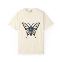 Blue Gem Gothic Moth T-Shirt Graphic