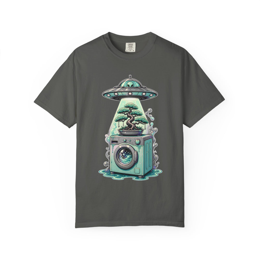 Aliencore Bonsai Laundromat UFO T-Shirt Graphic