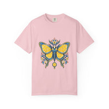 Cerulean Lemon Moth Emblem T-Shirt Graphic