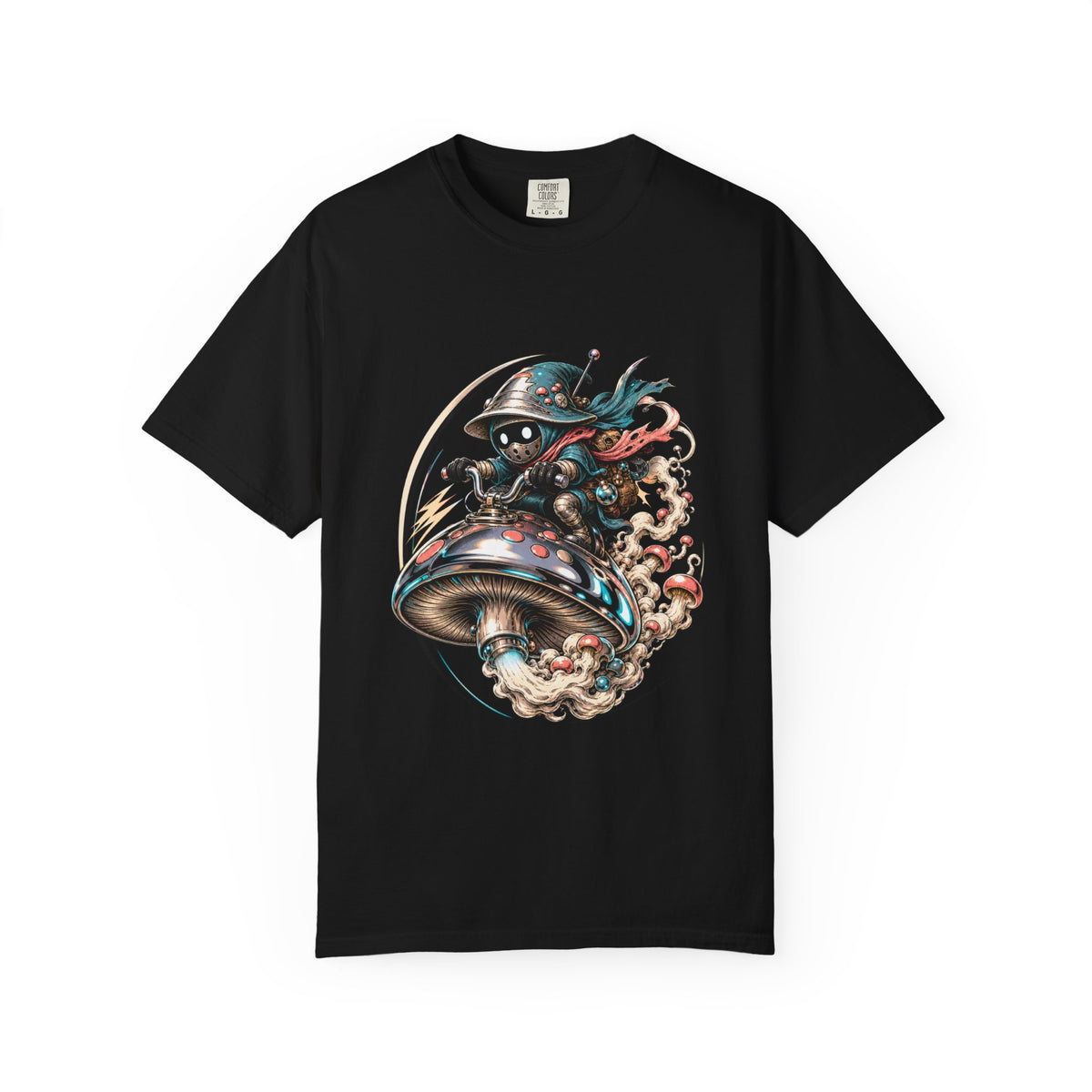 Chrome Mushroom Rider T-Shirt Graphic
