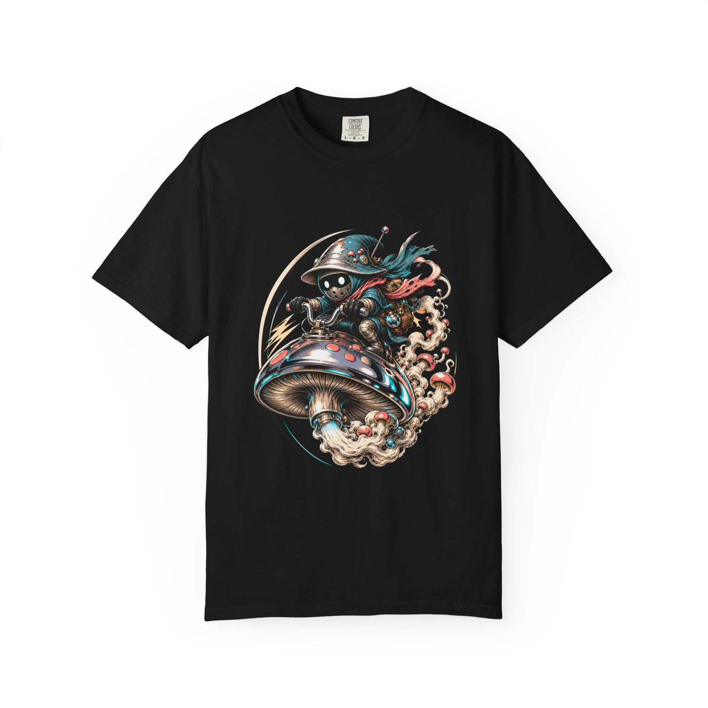 Chrome Mushroom Rider T-Shirt Graphic