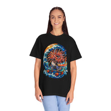 Stained Glass Skateboard Anemone T-Shirt Graphic