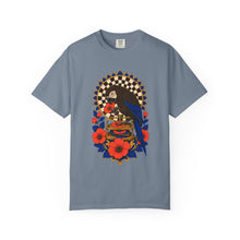 Espresso Parrot Flower Press Graphic Tee
