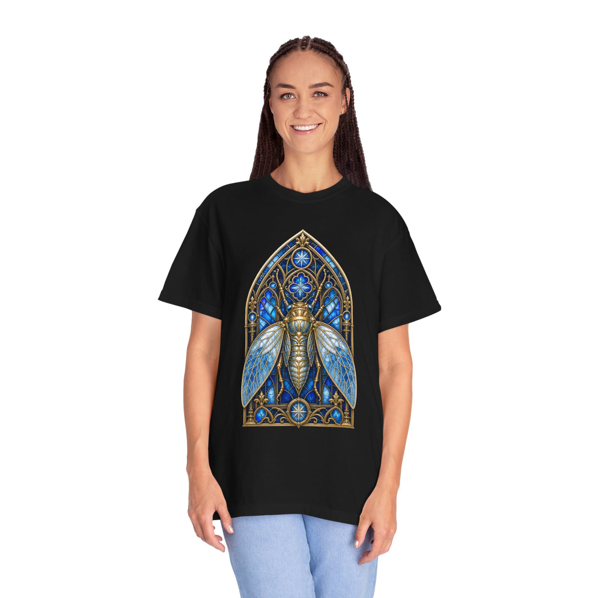 Cathedral Cicada Stained Glass Graphic Tee