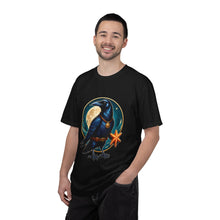 Moonlit Raven Starfish Crest T-Shirt Graphic