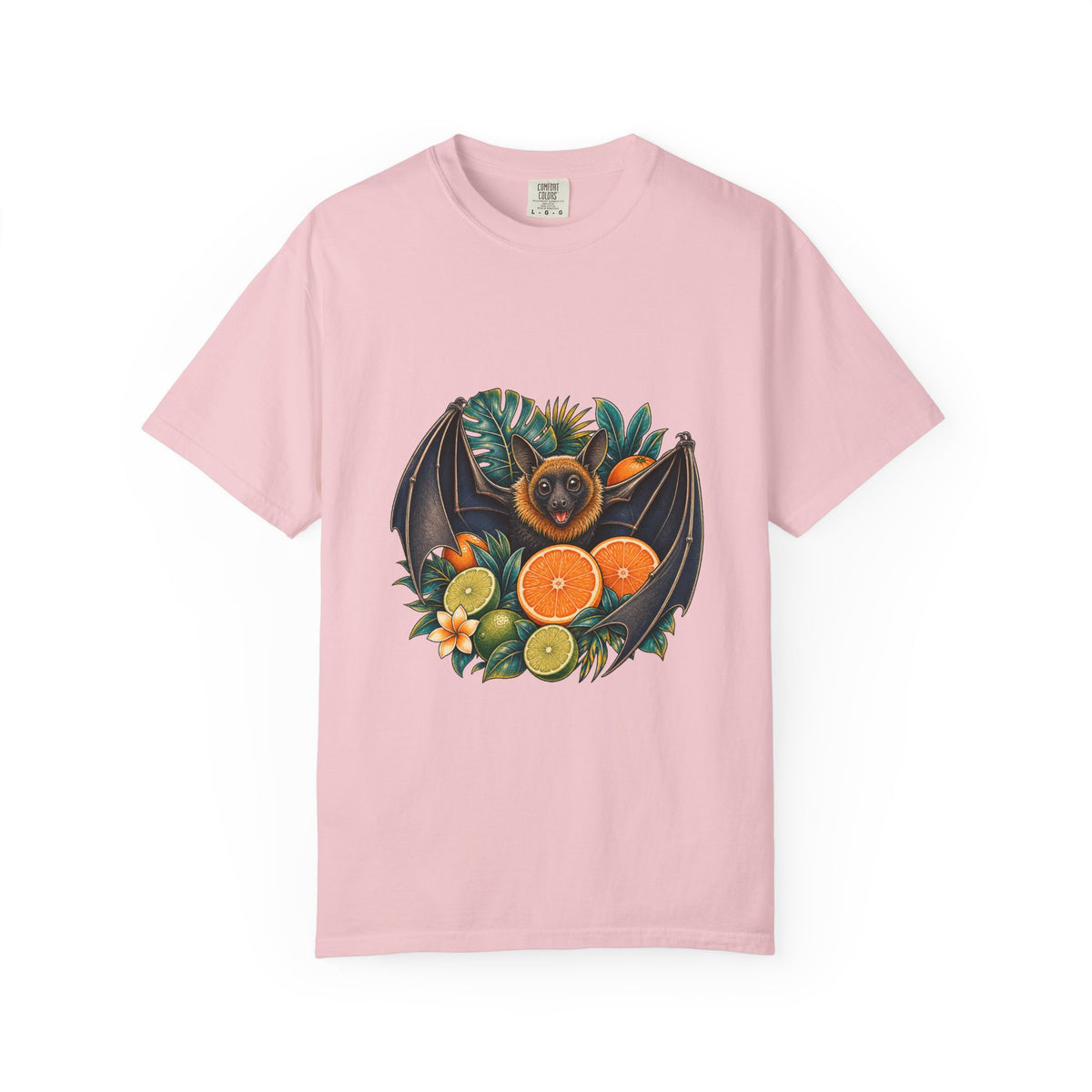Tropical Citrus Bat Graphic Tee
