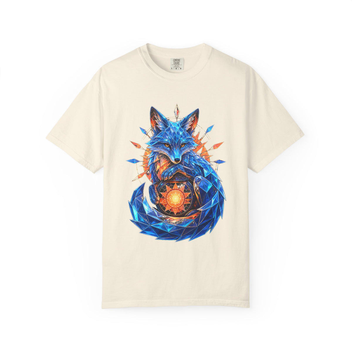 Vaporwave Glass Fox Lantern Graphic Tee