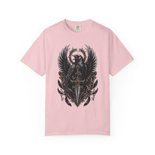 Gothic Chrome Raven Blade T-Shirt Graphic