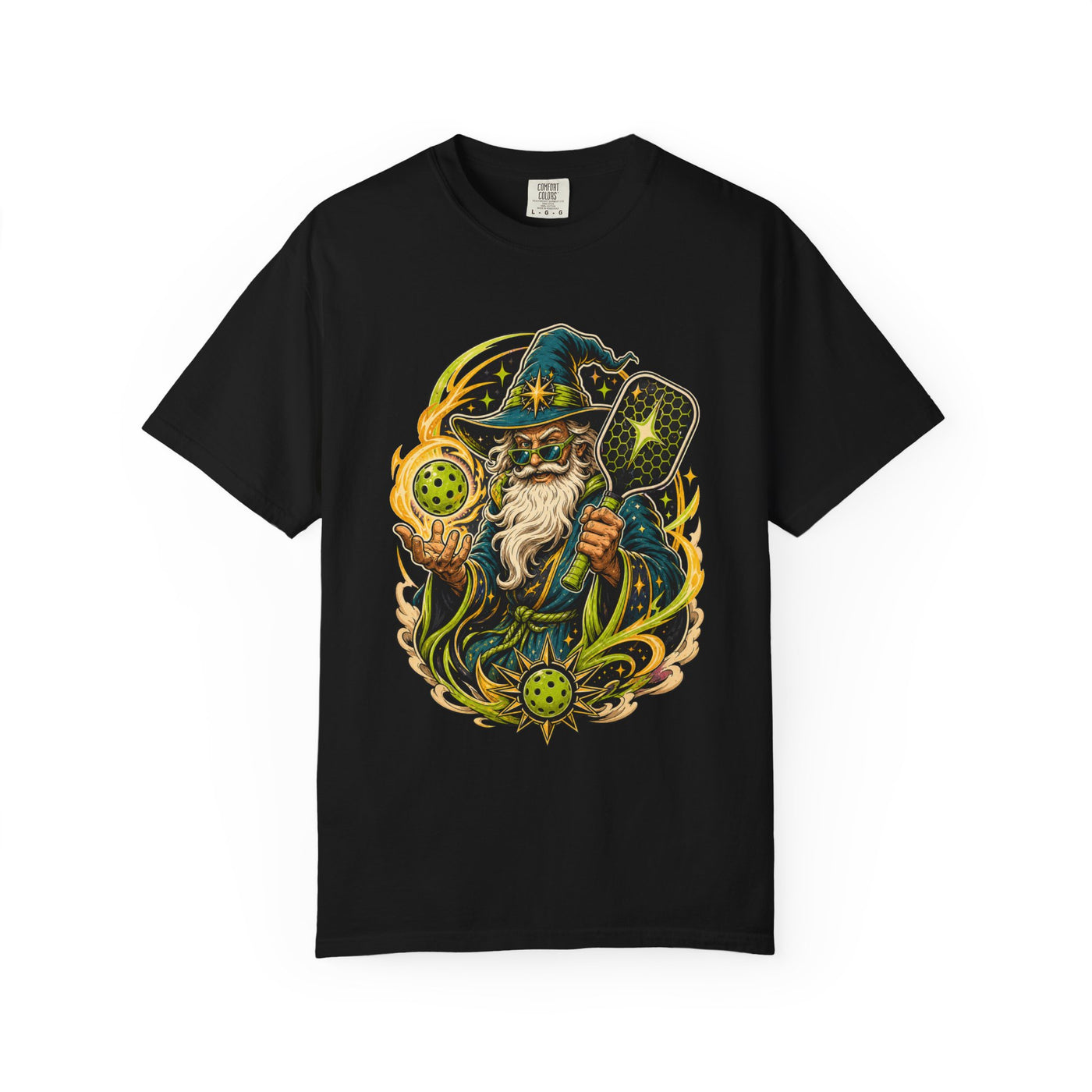 Pickleball Wizard Crest T-Shirt Graphic