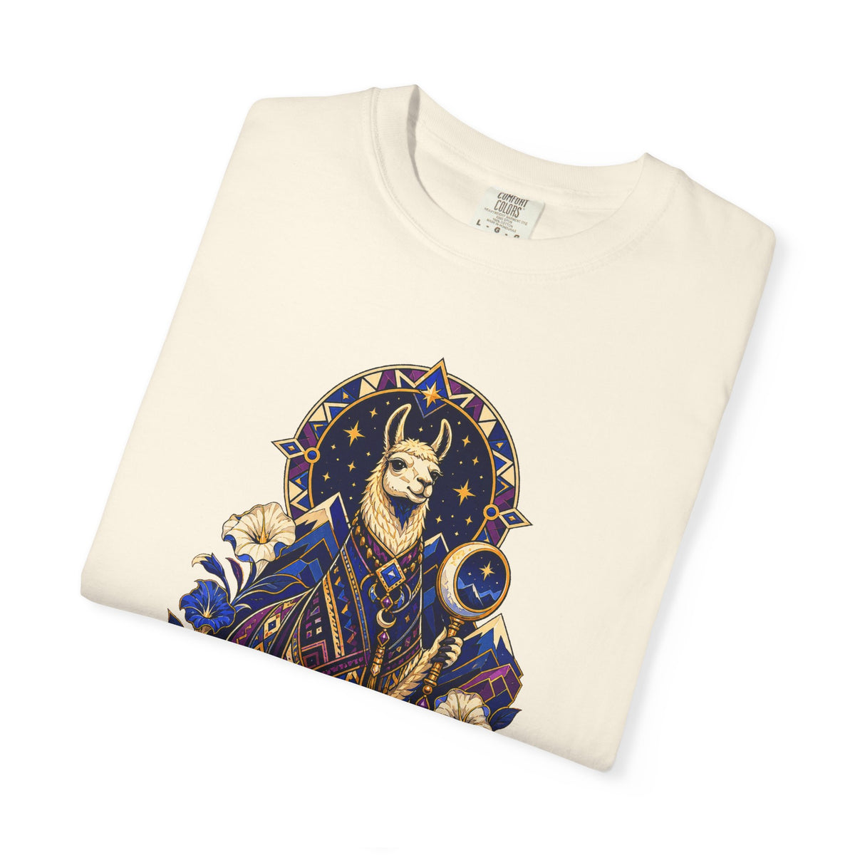 Midnight Indigo Llama Oracle Graphic Tee