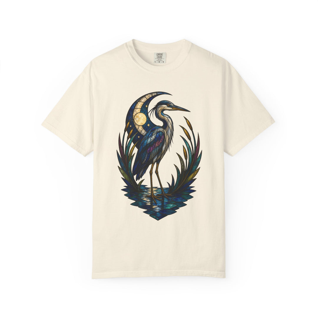 Stained Glass Night Heron Graphic Tee