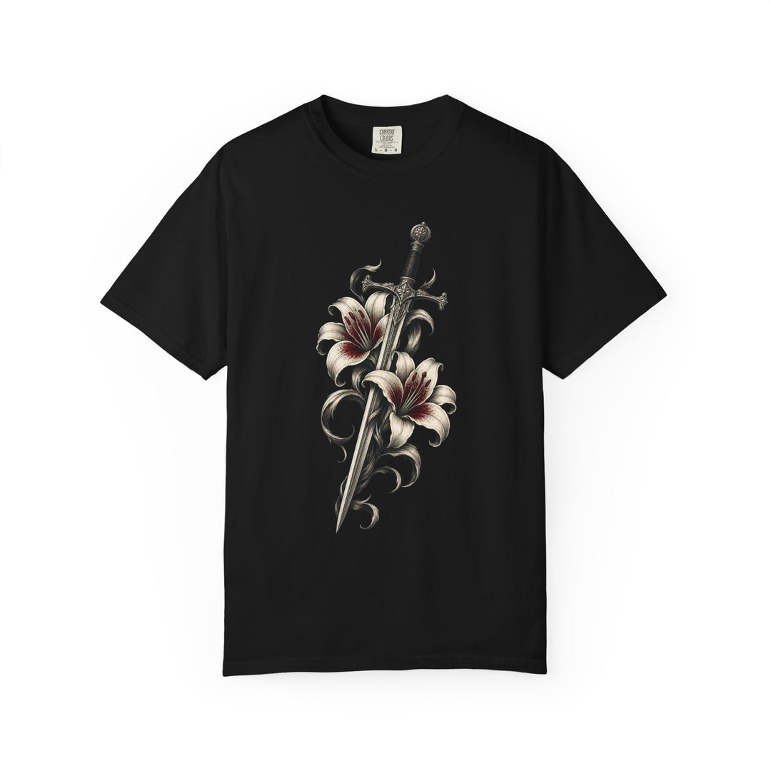 Nocturne Sword Lily Gothic Graphic Tee