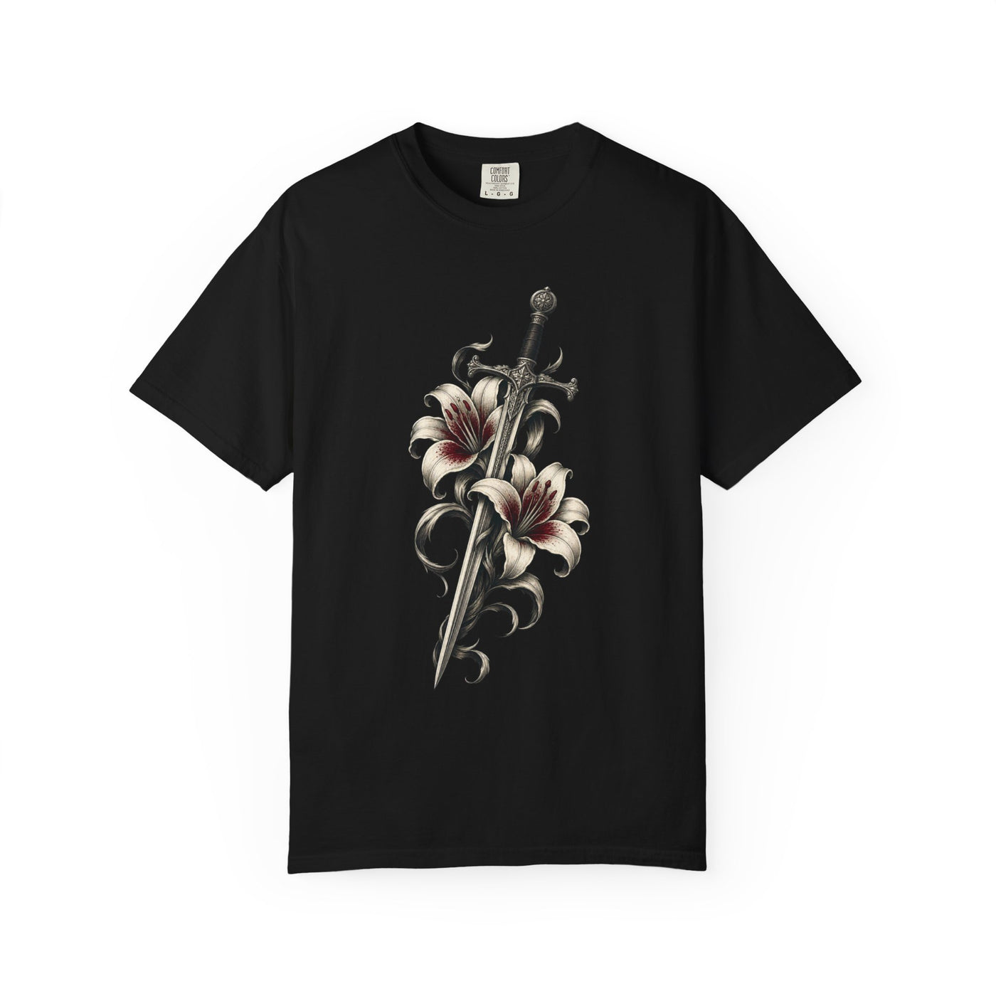 Nocturne Sword Lily Gothic Graphic Tee