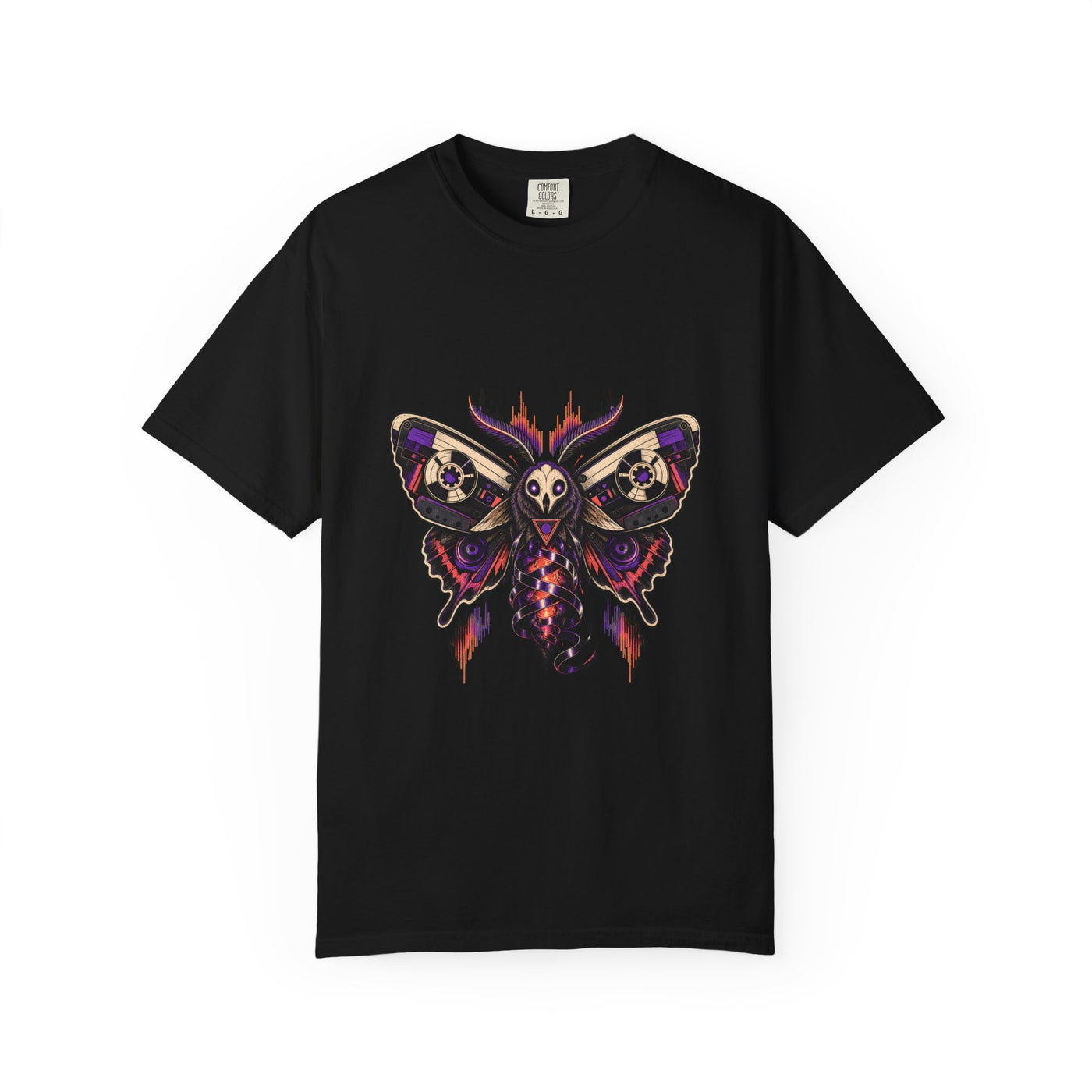 Cassette Moth Analog T-Shirt Graphic