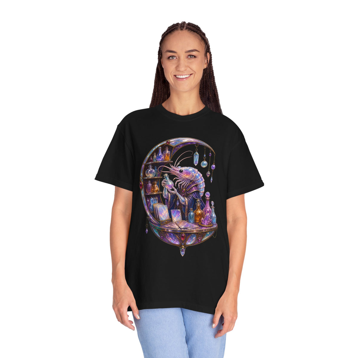 Glass Tarot Shrimp Apothecary T-Shirt Graphic