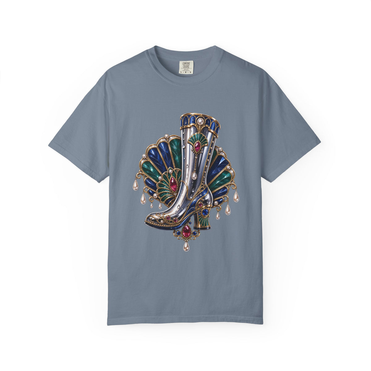 Neo Deco Rainboot Opera Brooch T-Shirt Graphic