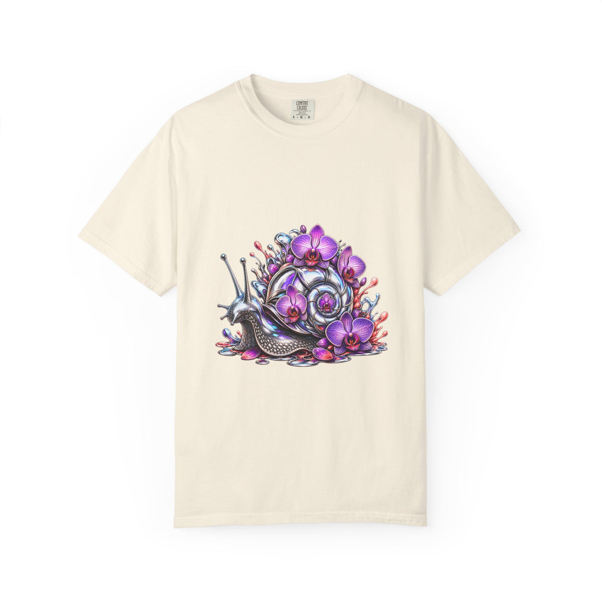 Chrome Orchid Snail Graphic Tee