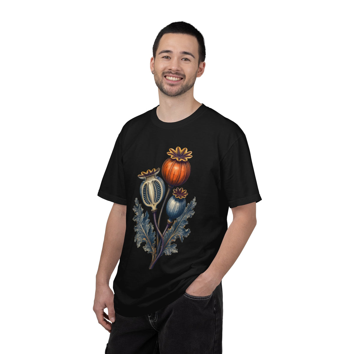Persimmon Poppy Seedpod X-Ray Graphic Tee