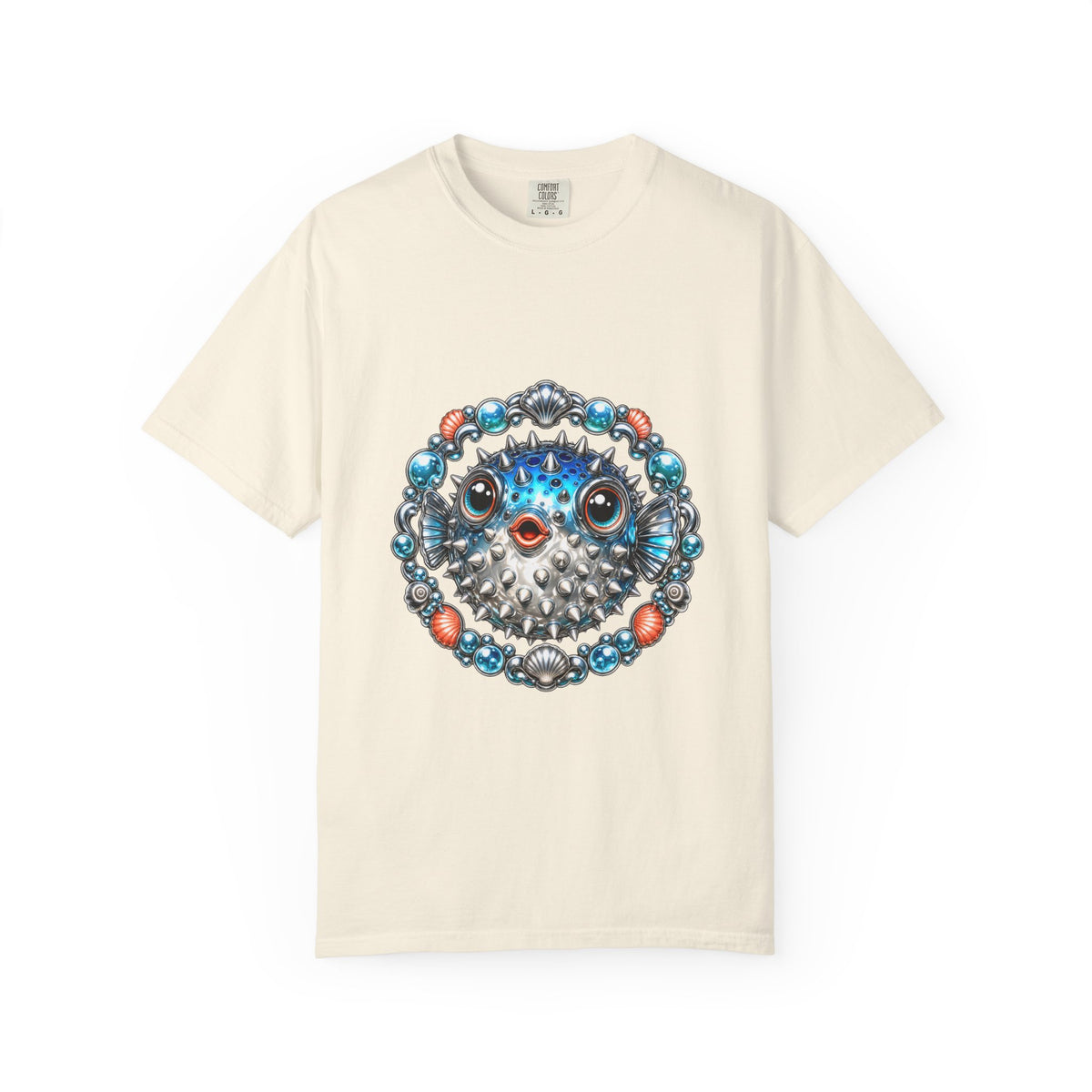 Chrome Pufferfish Talisman Graphic Tee